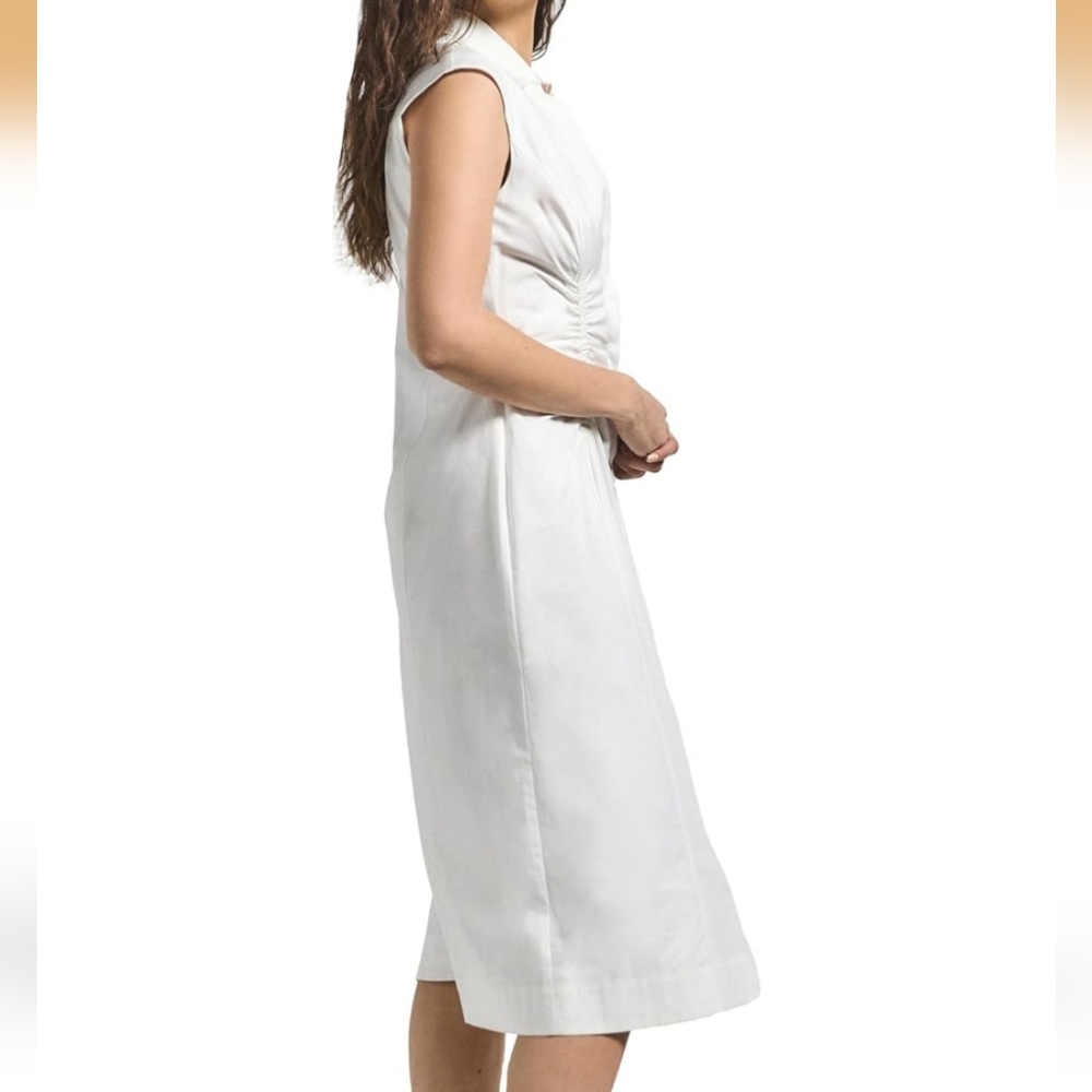 10 Crosby Derek Lam White Midi Dress - Perfect DERBY / Summer Dress - Picture 4 of 11